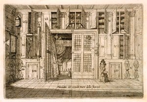 Interior, Drawing RoomTanulmány Cornelio Meyer Tudáskönyvéből, 1696, metszet (lásd: 255700) alkotó: Cornelis Jansz. Meyer